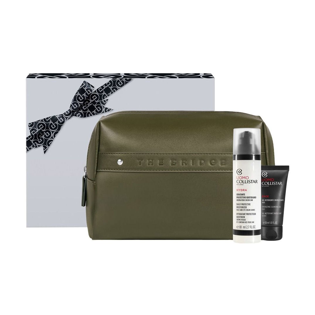 

Чоловічий набір Collistar Linea Uomo (крем для обличчя та шкіри навколо очей, 80 мл + гель для вмивання, 30 мл + косметичка, 1 шт)