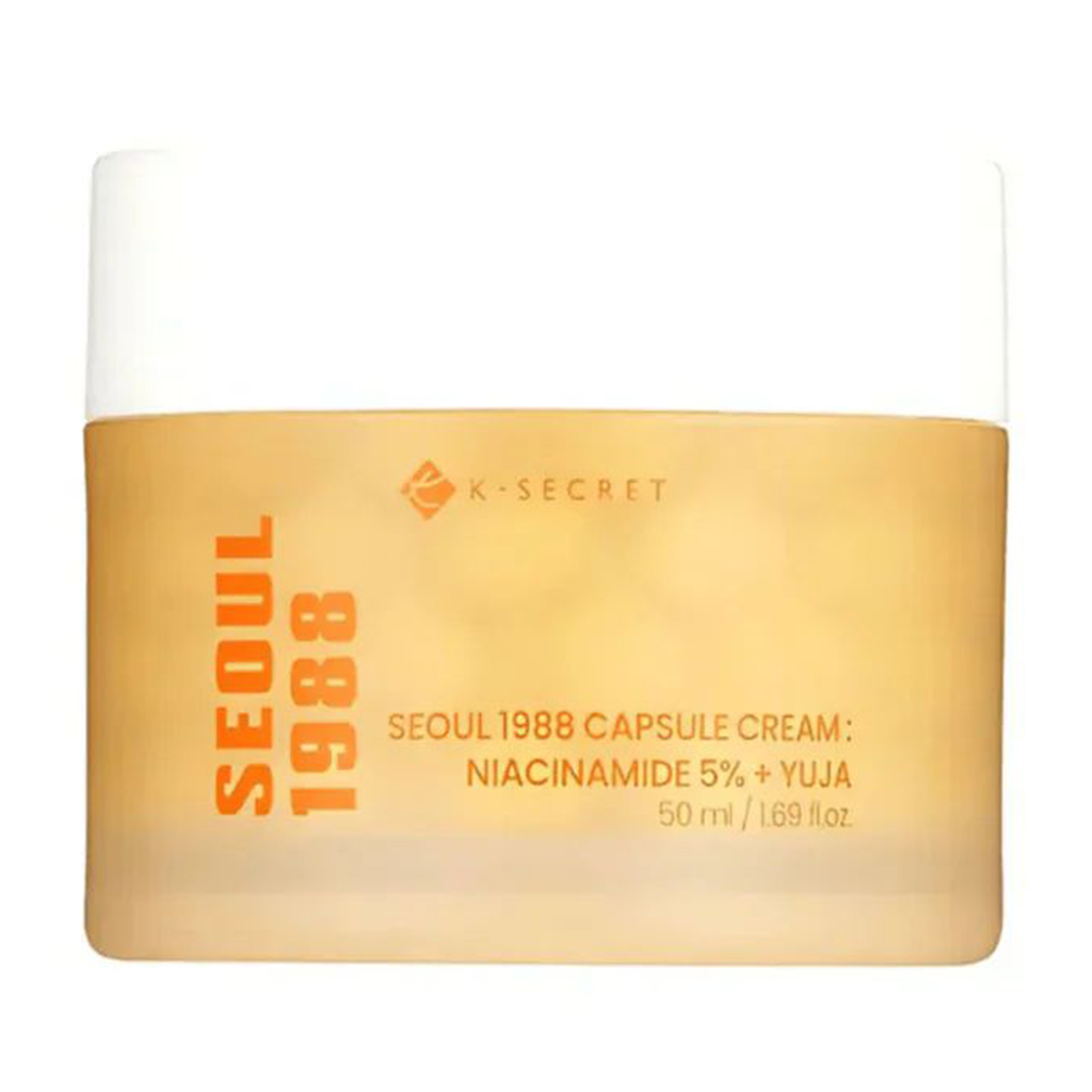 

Уцінка! Зволожувальний крем для обличчя K-SECRET Seoul 1988 Capsule Cream: Niacinamide 5% + Yuja, 50 мл