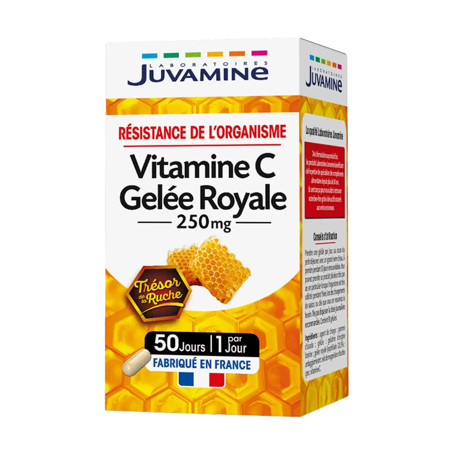 

Вітамін C та маточне молочко Juvamine Сила організму, 250 мг, 50 капсул