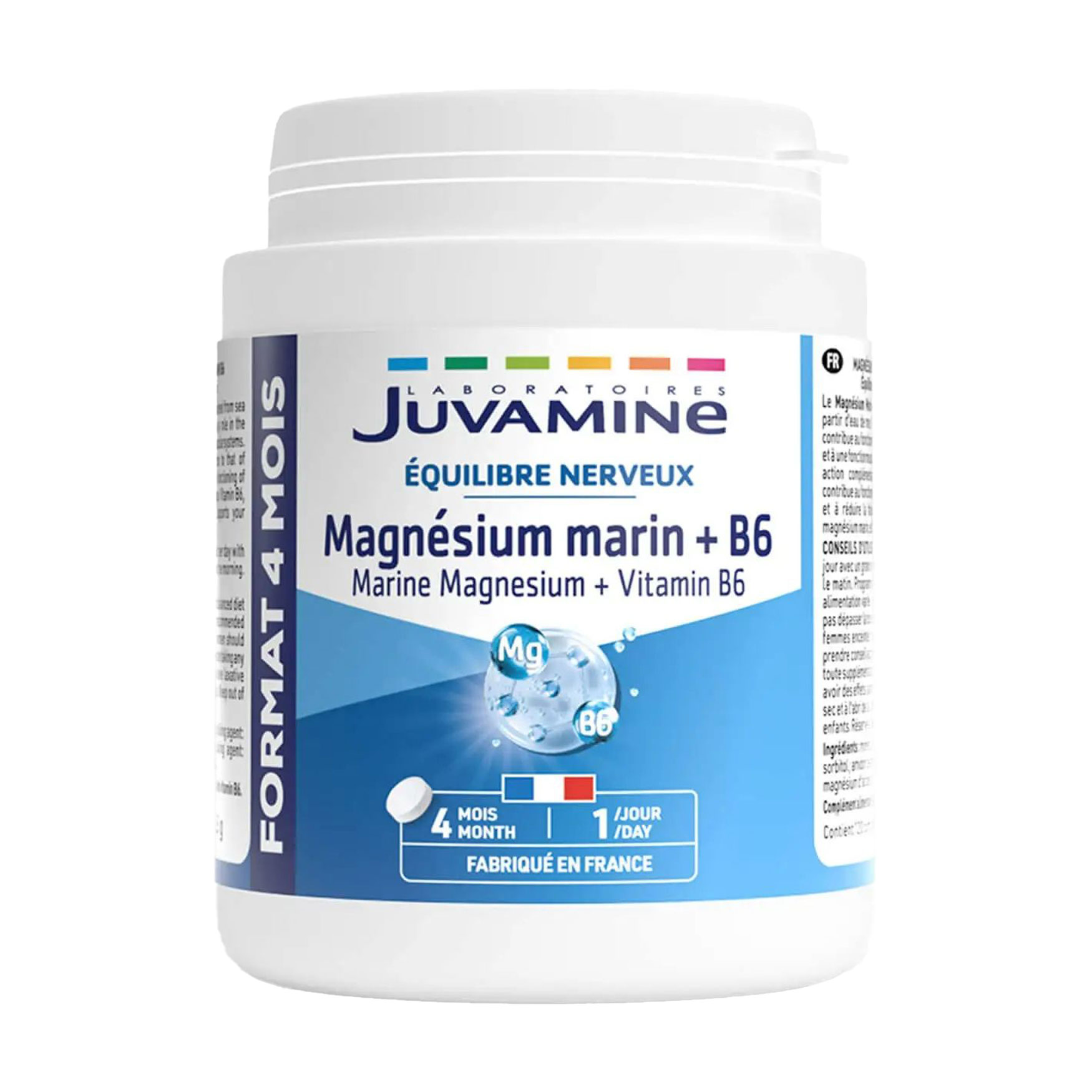 

Морський магній та вітамін B6 Juvamine Нервовий баланс, 120 таблеток