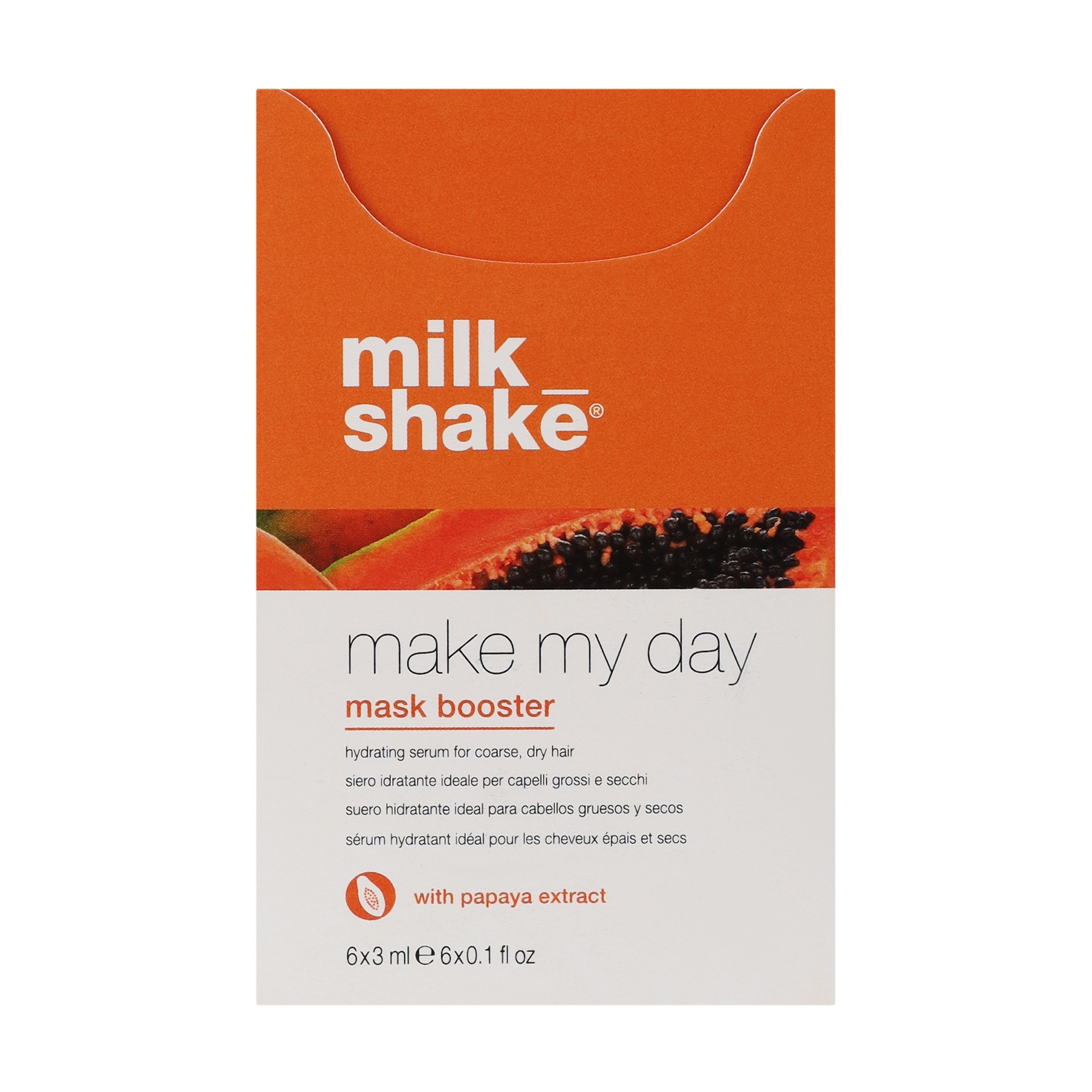 Уцінка! Бустер для волосся milk_shake Make My Day Mask Booster Papaya, 6*3 мл