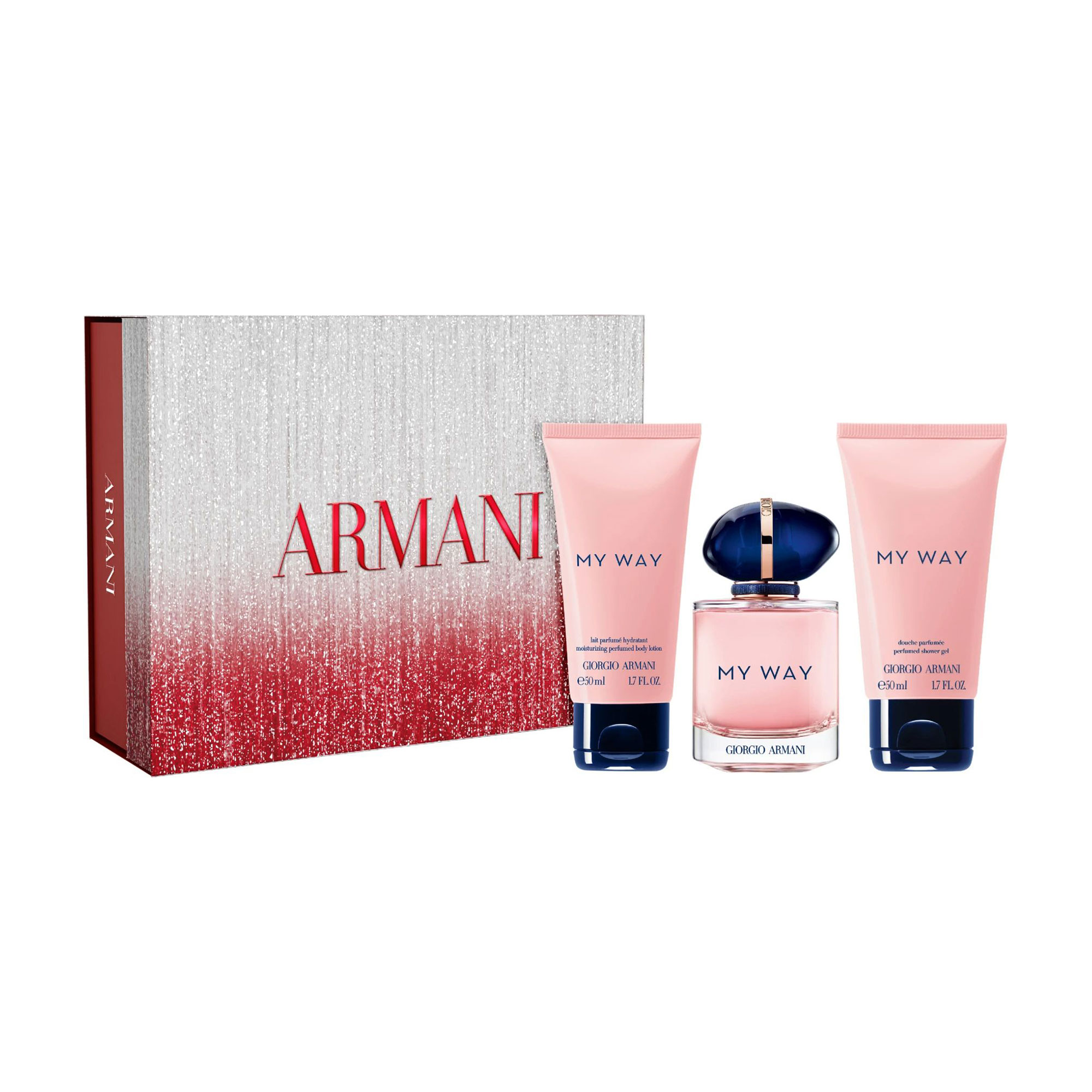 

Парфумований набір жіночий Giorgio Armani My Way (парфумована вода, 50 мл + гель для душу, 50 мл + лосьйон для тіла, 50 мл)