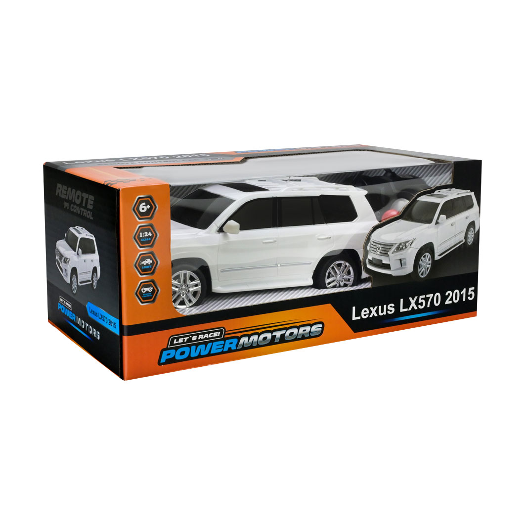 

Автомодель Powermotors Lexus LX570 2015, 1:24, на радіокеруванні, біла, від 6 років (PM2406)