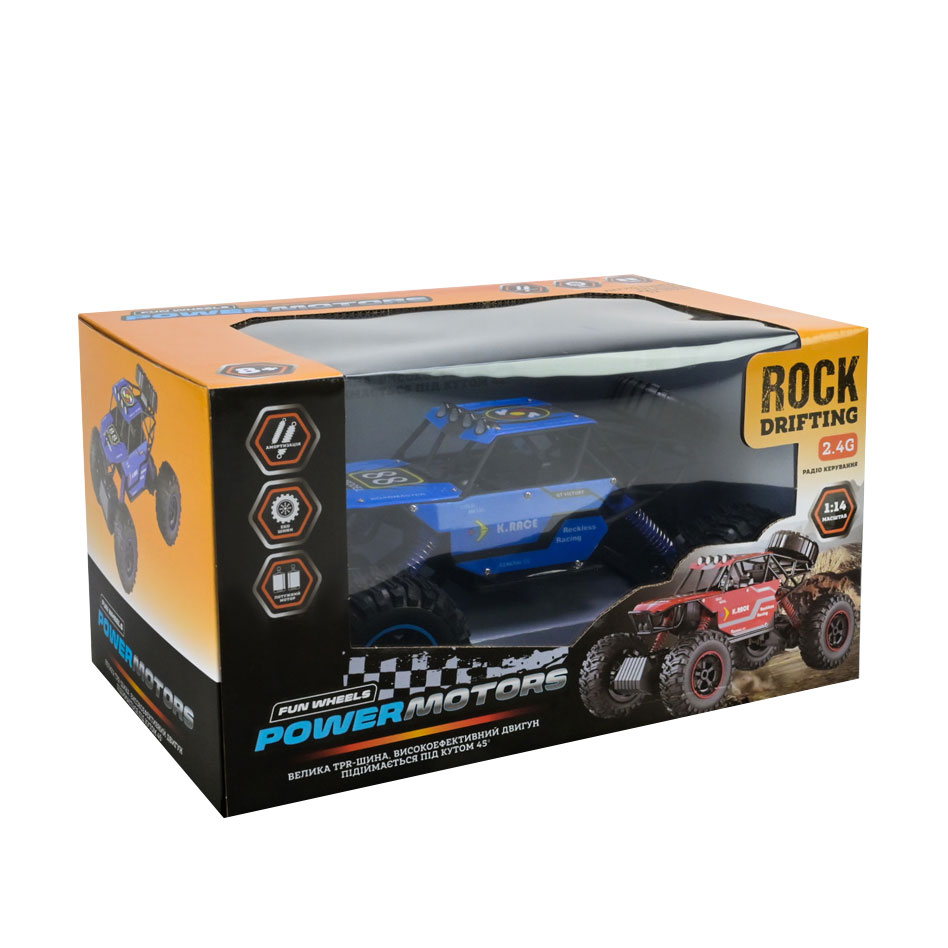 

Автомодель Powermotors Rock Drifting 1:14, на радіокеруванні, синя, від 6 років (PM3403 BLUE)