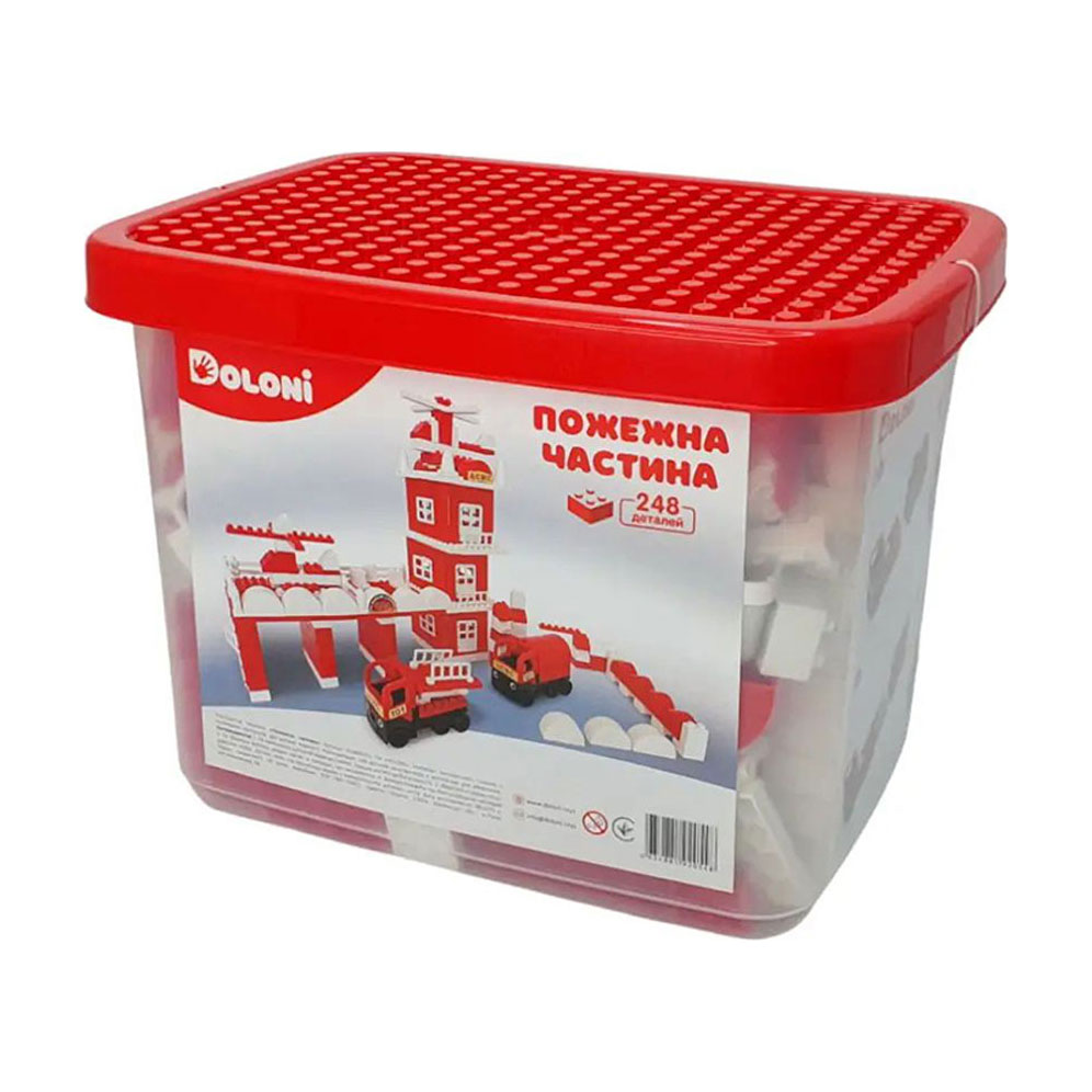 

Конструктор Doloni Пожежна частина, 248 деталей, від 3 років (013888/01)