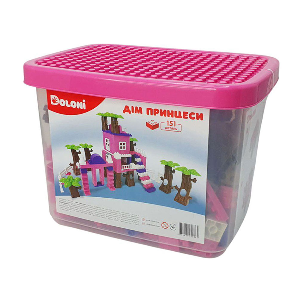 

Конструктор Doloni Дім Принцеси, 151 деталь, від 3 років (013888/03)