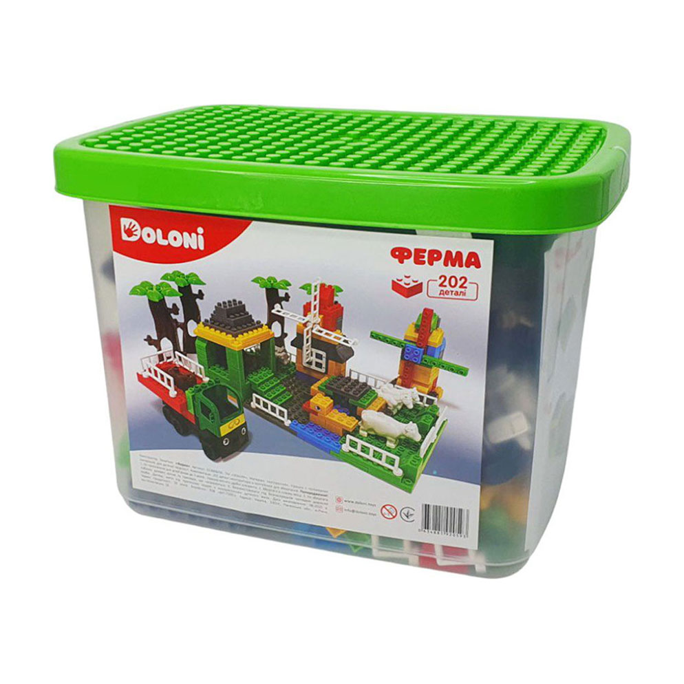 

Конструктор Doloni Ферма, 202 деталі, від 3 років (013888/06)