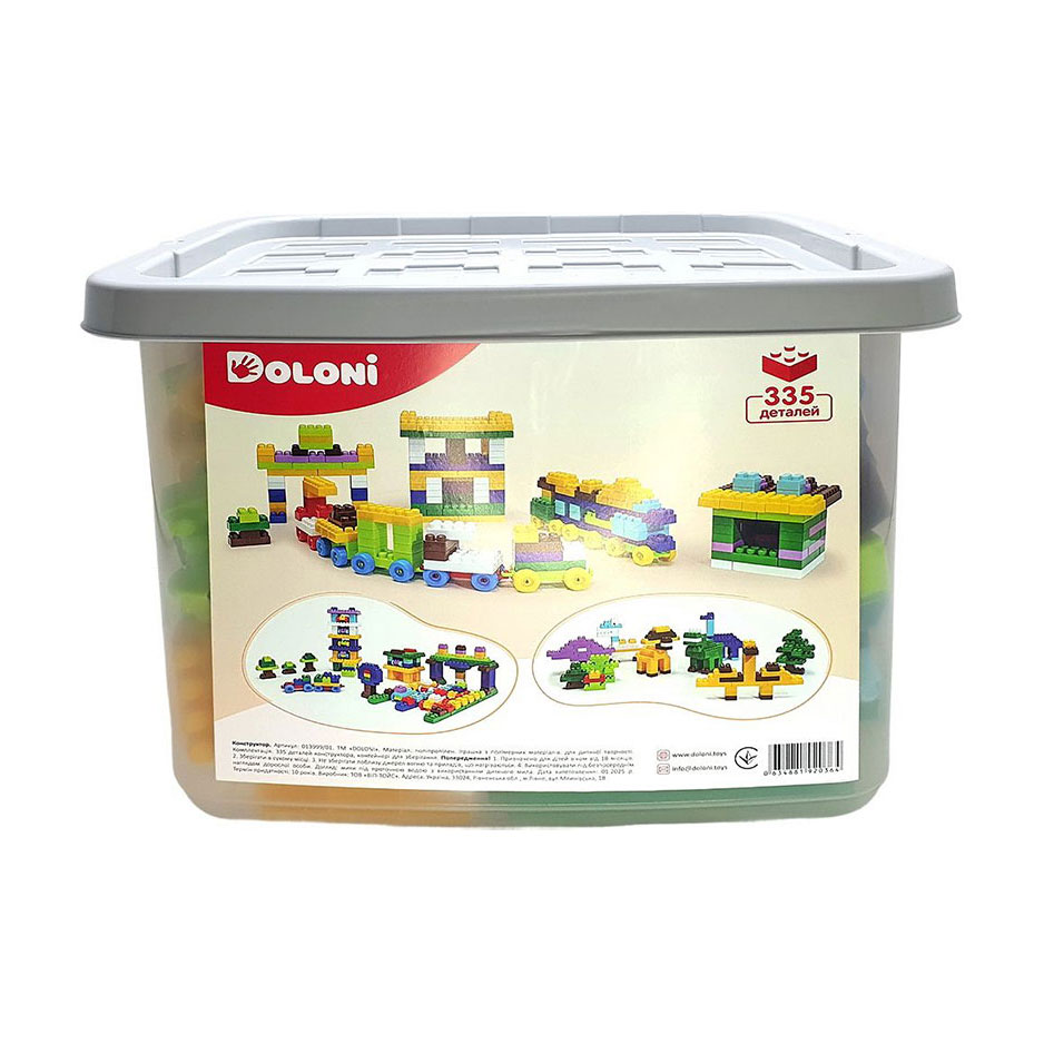 

Конструктор блочний Doloni 335 деталей, від 3 років (013999/01)
