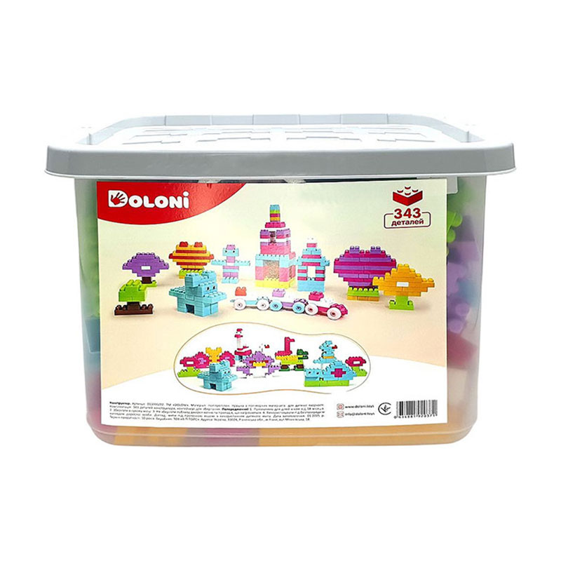 

Конструктор блочний Doloni 343 деталі, від 3 років (013999/02)