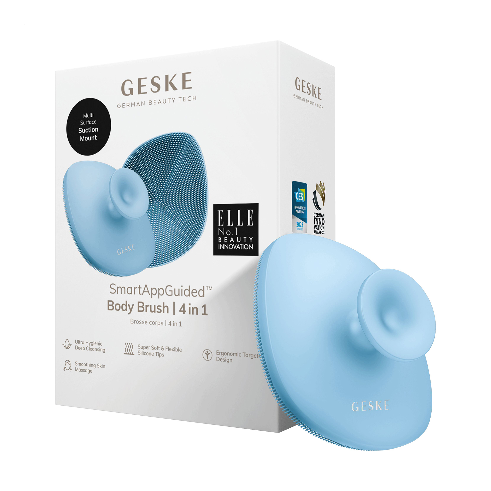 

Щітка для тіла 4 в 1 Geske Body Brush 4 In 1, Aquamarine (GK000704AQ01)
