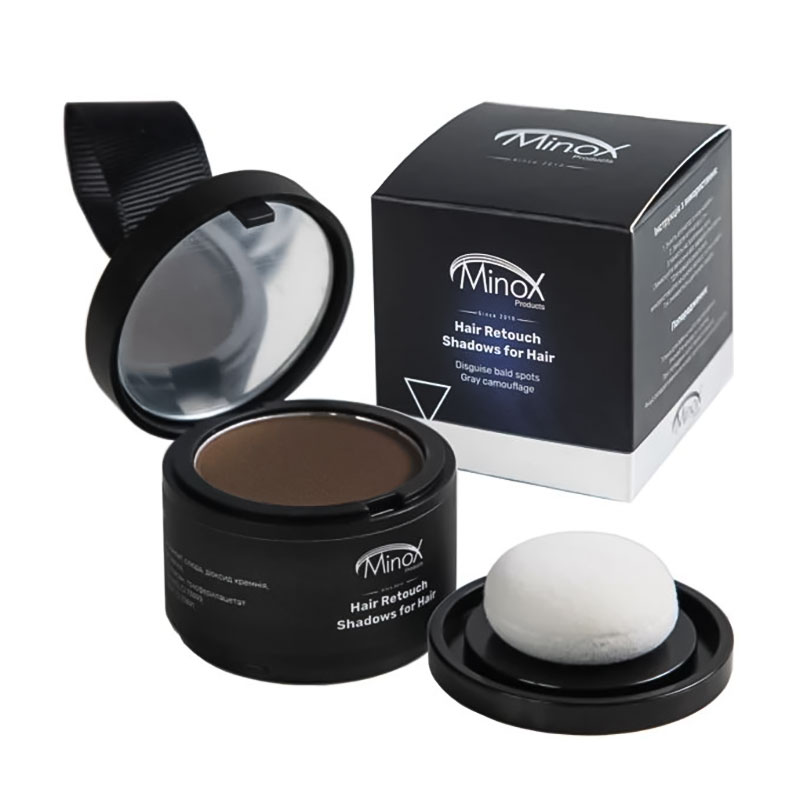 Тіні-камуфляж для зон порідіння Minox Hair Retouch Shadows for Hair, Medium Brown, 4 г