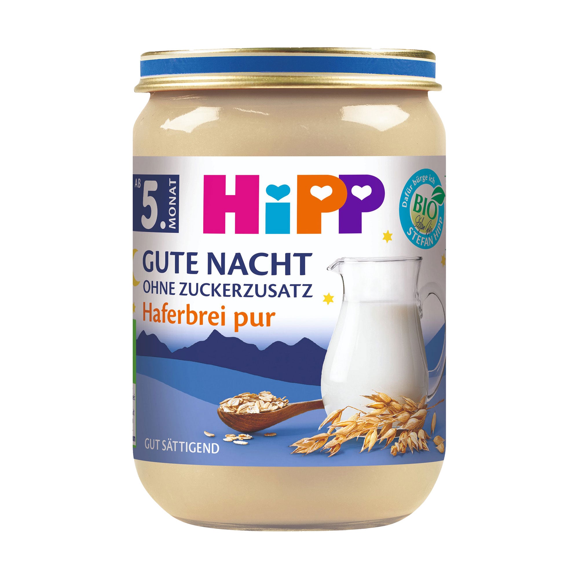 

Молочна органічна вівсяна каша HIPP На добраніч, від 5 місяців, 190 г