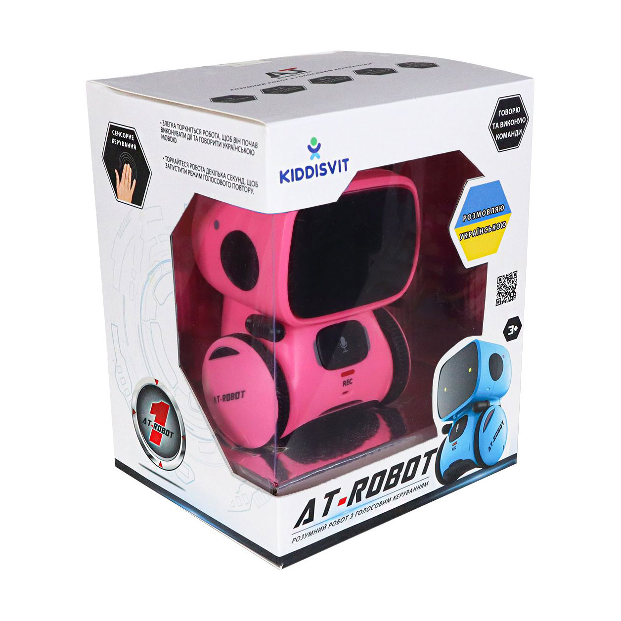 

Інтерактивний робот AT-Rоbot з голосовим керуванням, рожевий, від 3 років (AT001-04-UKR)