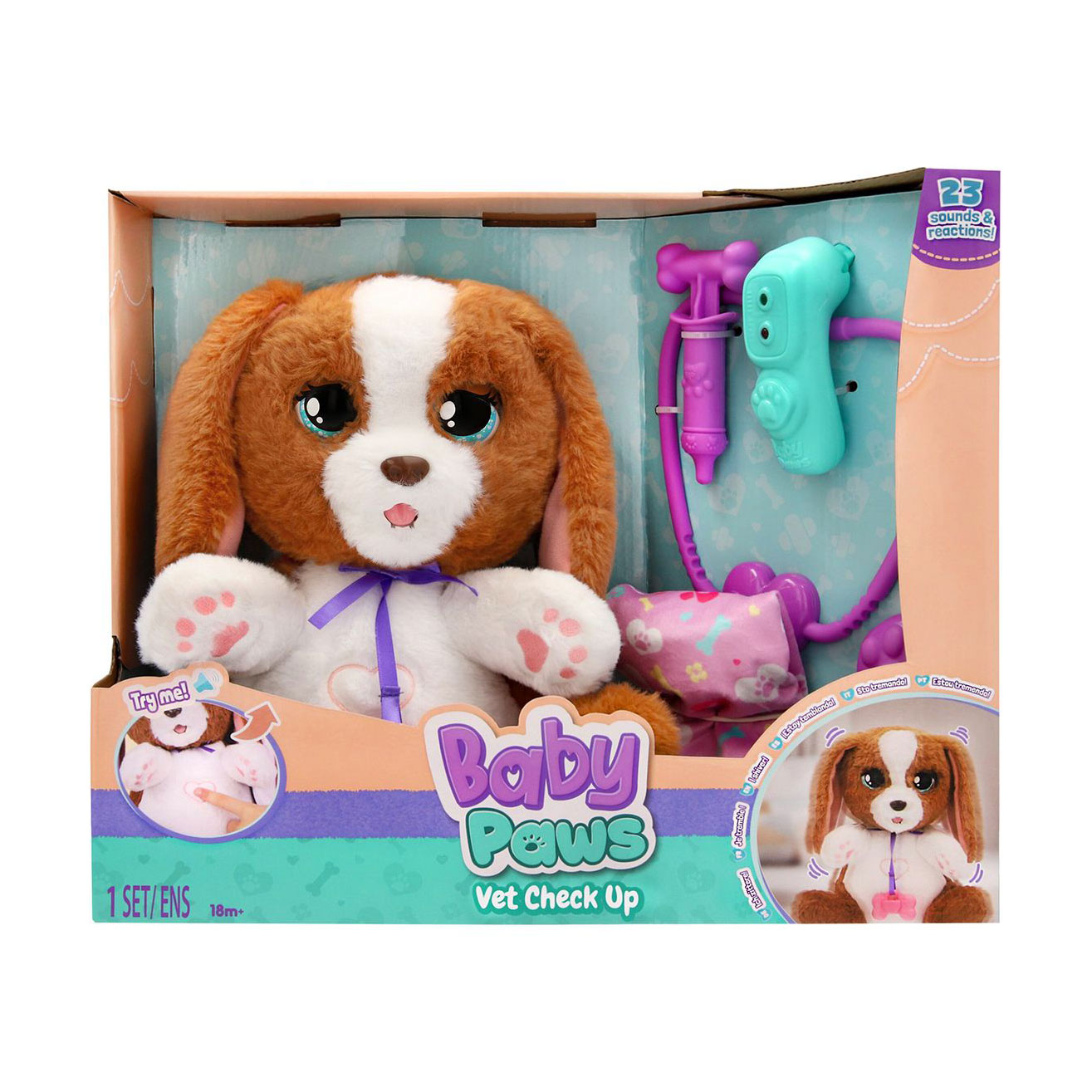 

Інтерактивний ігровий набір Baby Paws Цуценя у ветеринара, від 1.5 років, 6 деталей (927681IM)