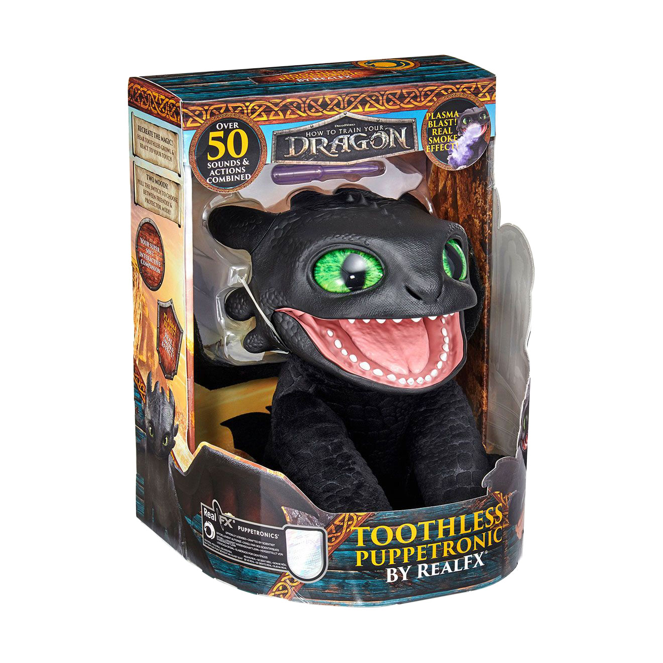 

Інтерактивна м'яка іграшка REAL FX Puppetronic Беззубик, від 6 років (HTTYD-1001-01)