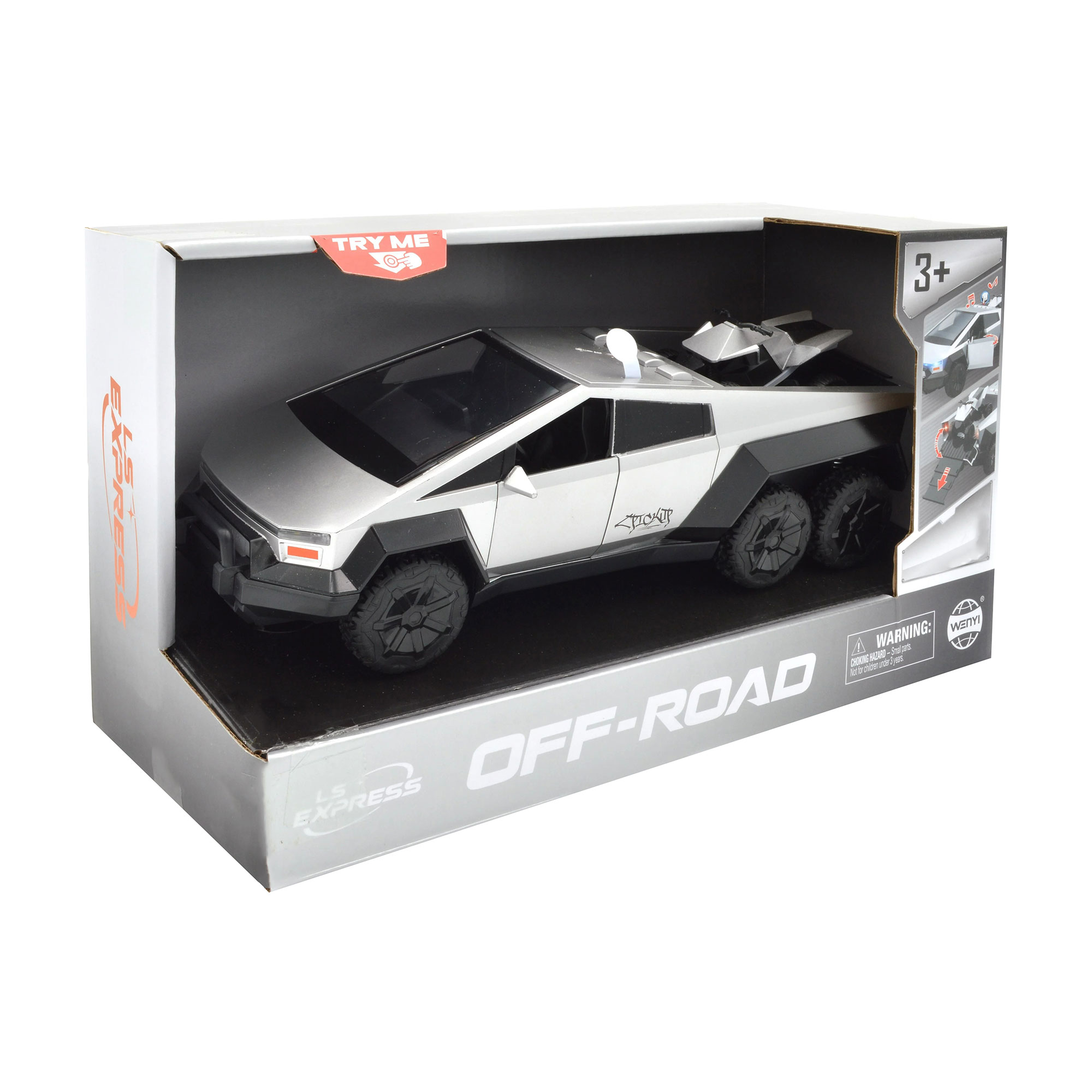 

Дитяча іграшка-машина Shantou Jinxing Off Road, зі світлом та звуком, 11.5*30*9 см, від 3 років (WY1142A)