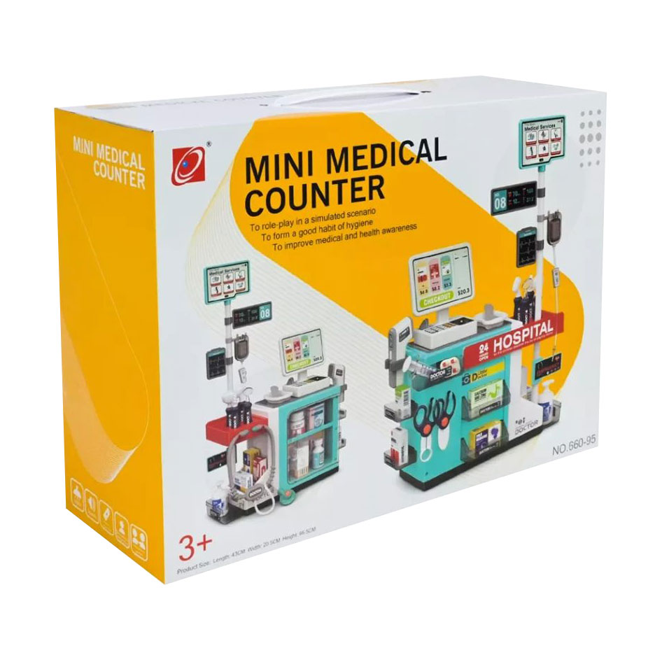 

Ігровий набір Shantou Jinxing Mini Medical Counter Лікар, від 3 років, 49 предметів (660-95)