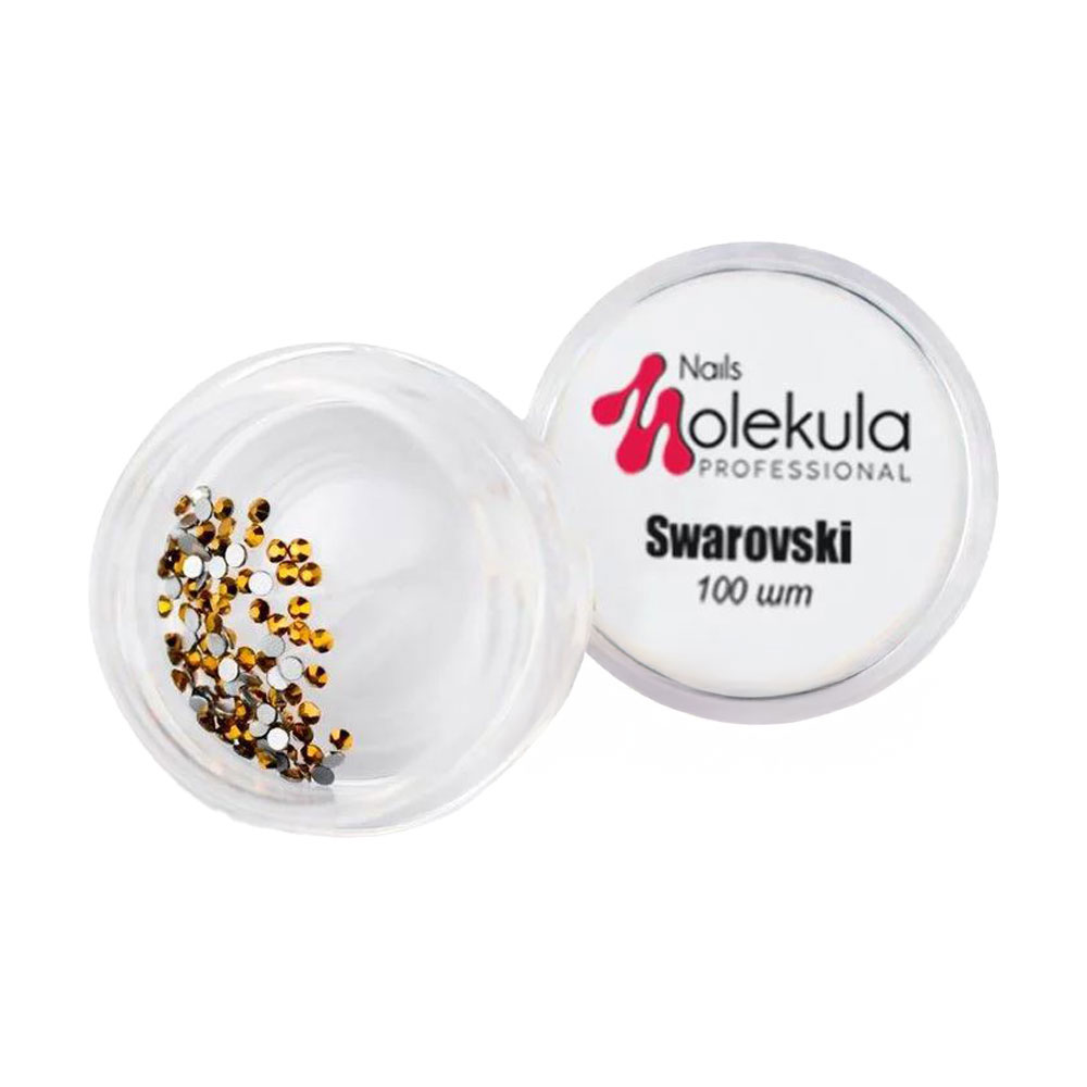 

Декор для нігтів Nails Molekula Professional Камінці Swarovski 5 золото, 100 шт (SW16)