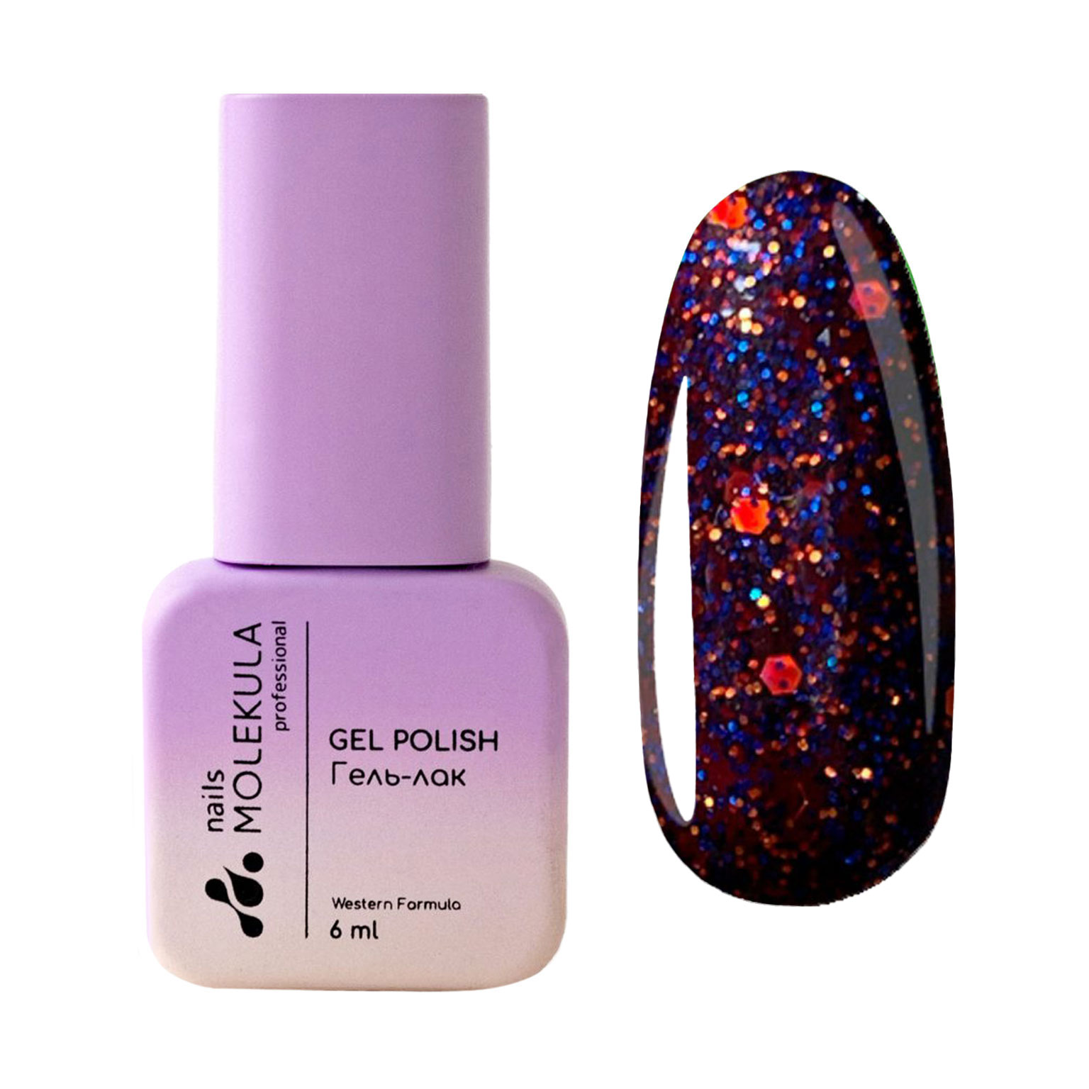 

Гель-лак для нігтів Nails Molekula Professional Gel Polish 164, 6 мл