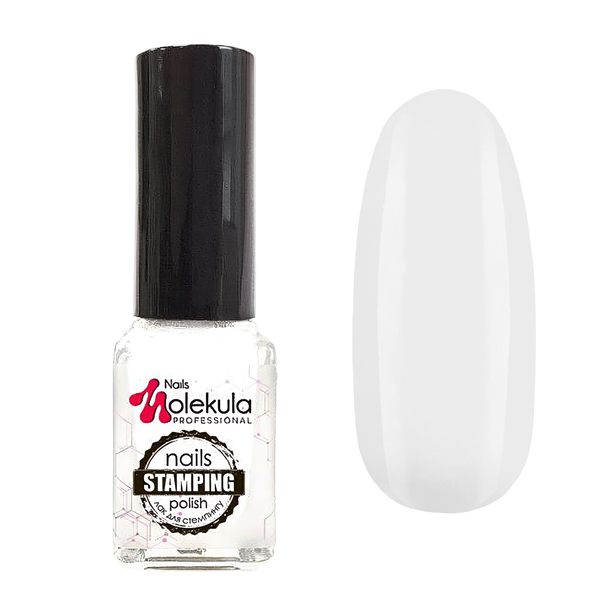 

Лак для стемпінгу Nails Molekula Professional Nails Stamping Polish 01 Білий, 6 мл