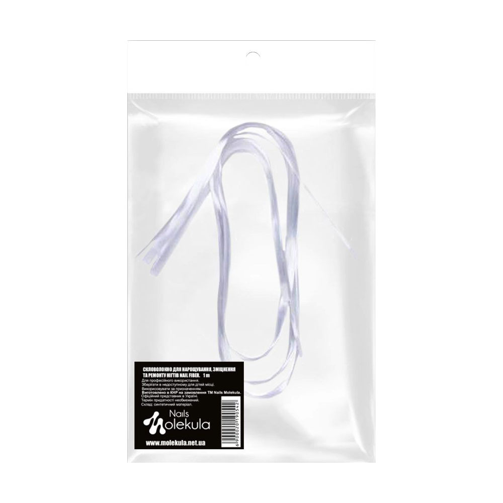 

Скловолокно для нарощування нігтів Nails Molekula Professional Fiberglass For Nail, 1 м