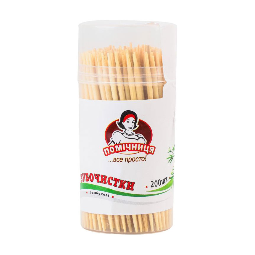 

Зубочистки бамбукові Помічниця, 200 шт