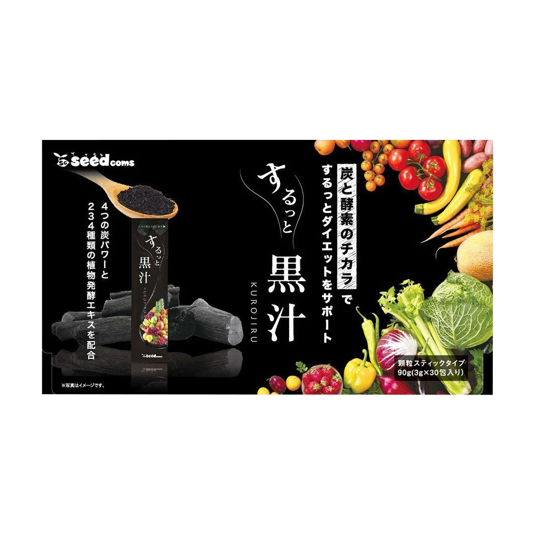 

Вугільний аодзіру SEEDCOMS Sutto Kuroju в стіках, 30*3 г