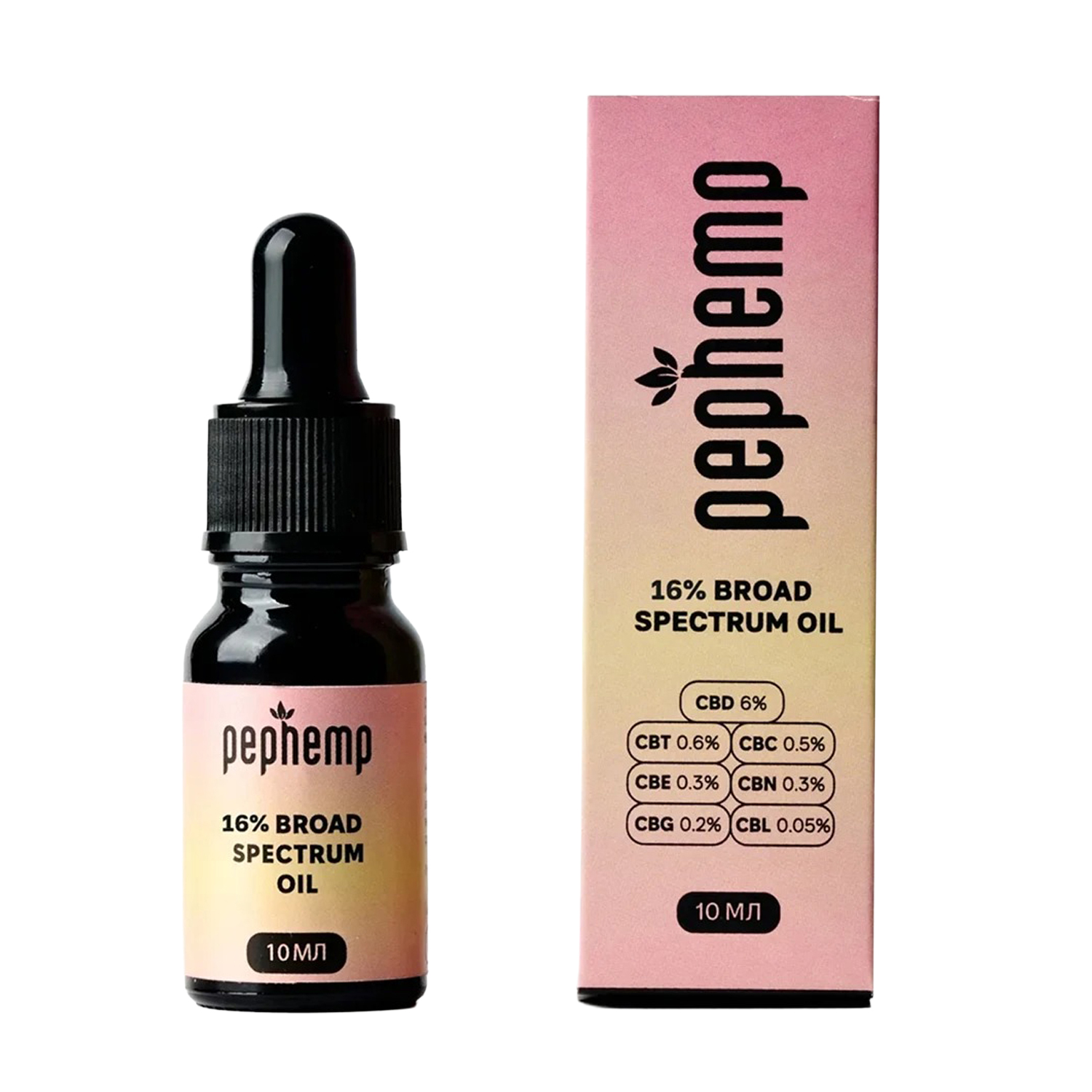 

Олія канабідиола Pephemp 16% Broad Spectrum Oil, 10 мл