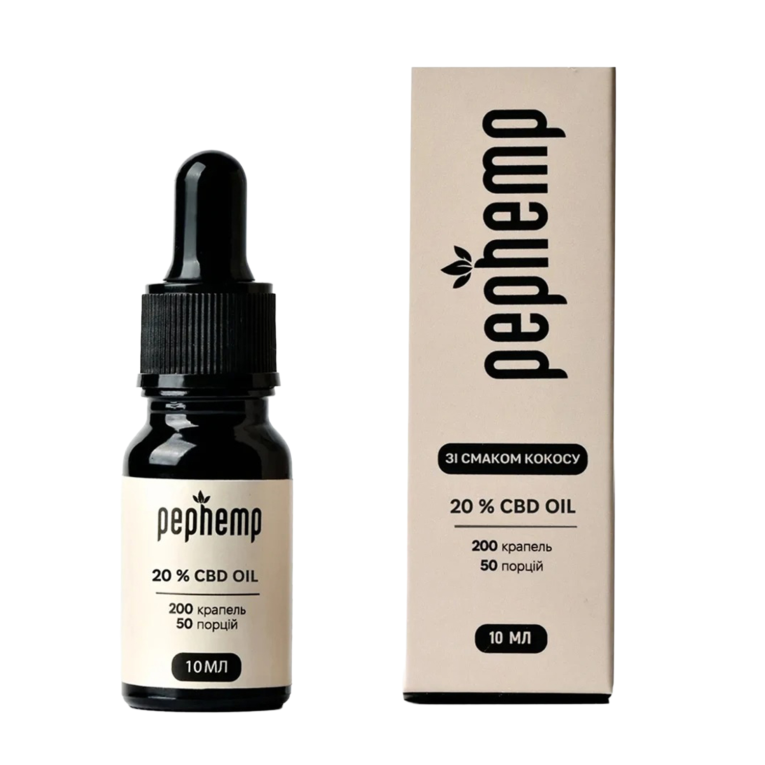 

Олія канабідиола Pephemp 20% СBD Oil зі смаком кокосу, 10 мл