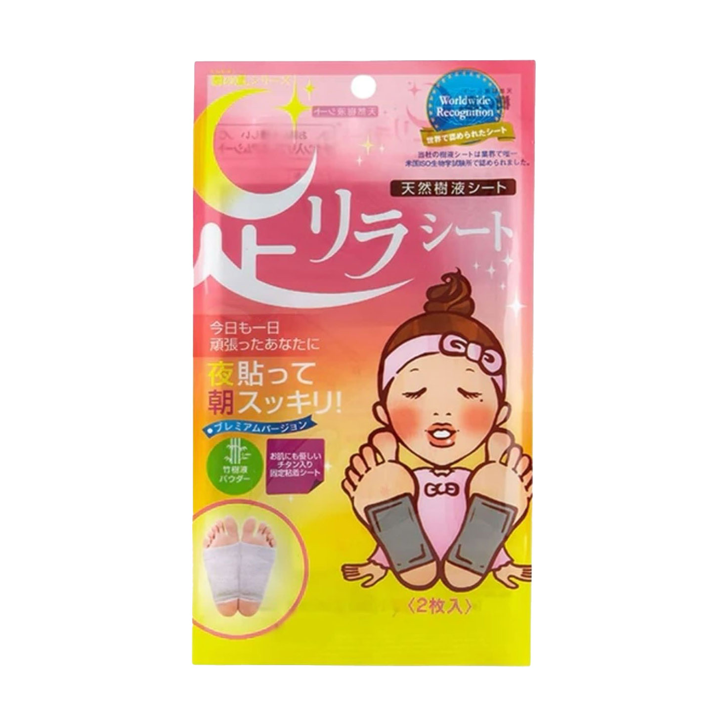 

Детокс-пластирі для ніг Megumi Foot Relax Sheet Титан, 2 шт