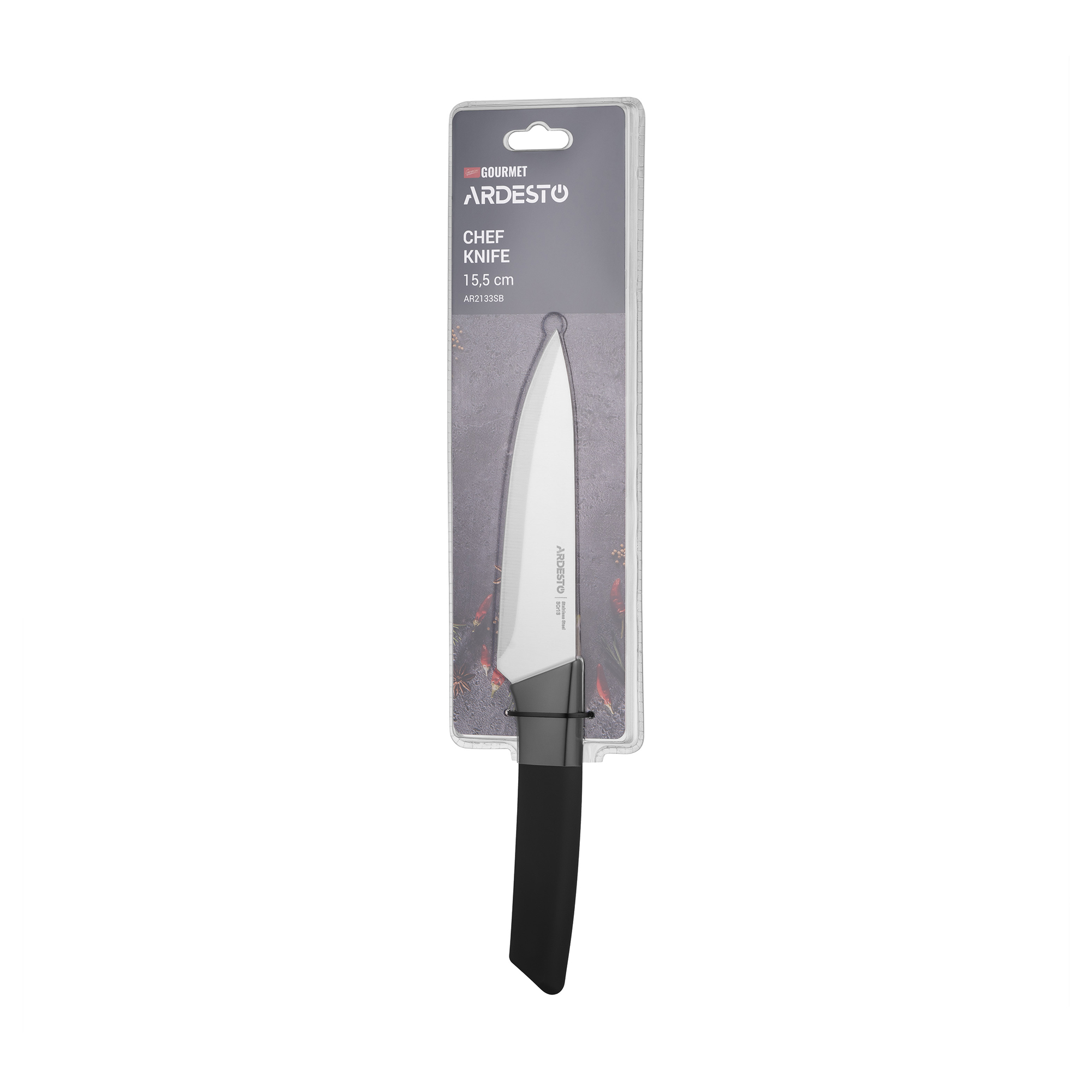 

Ніж кухарський Ardesto Gemini Gourmet чорний, 15.5 см (AR2133SB)