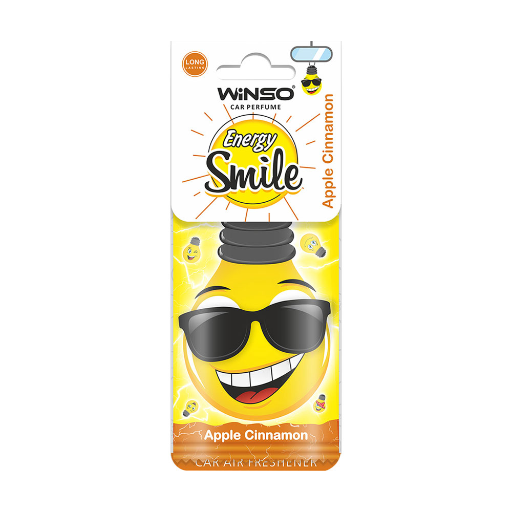 

Ароматизатор для авто Winso Energy Smile, Apple Cinnamon, 6 г