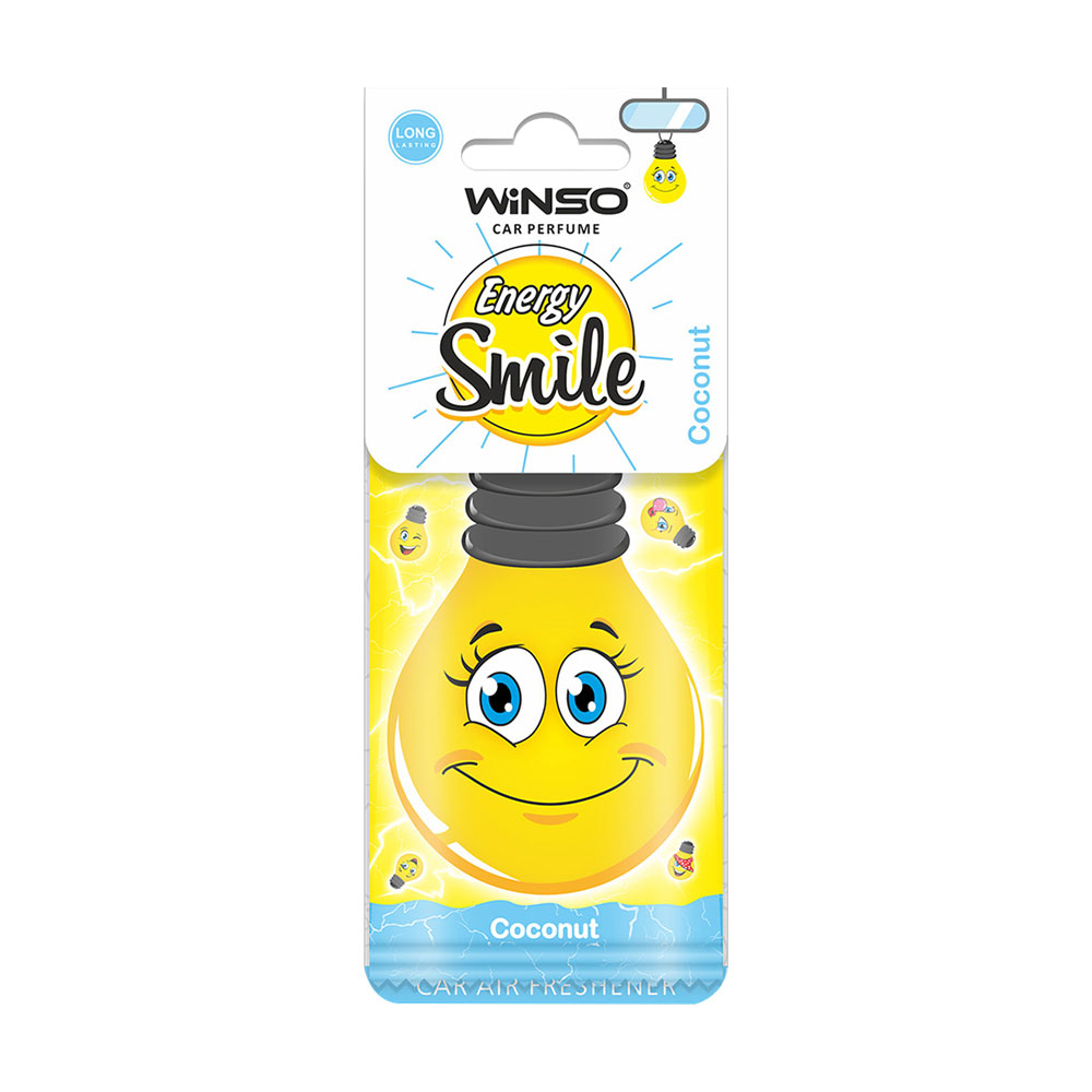

Ароматизатор для авто Winso Energy Smile, Coconut, 6 г