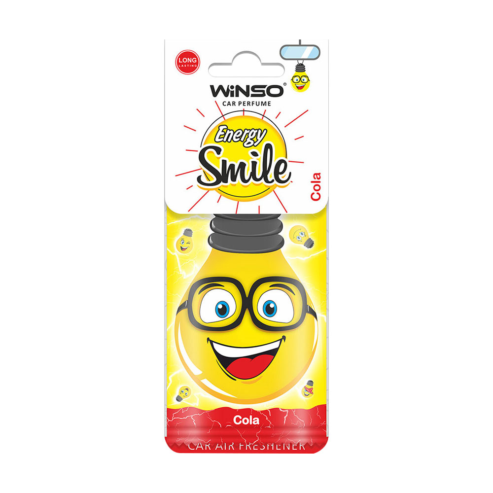 

Ароматизатор для авто Winso Energy Smile, Cola, 6 г
