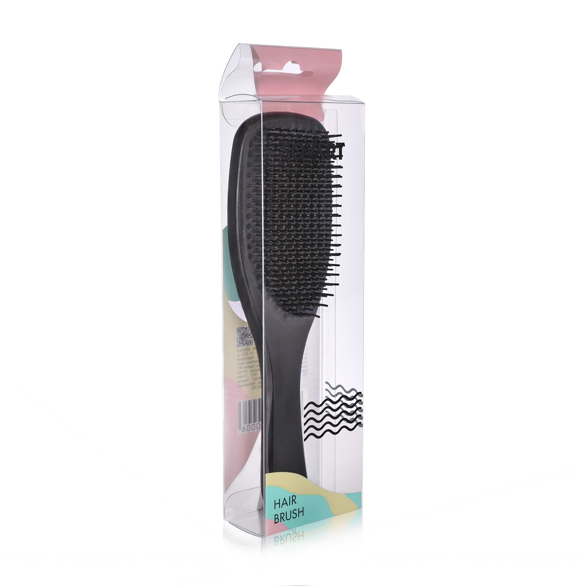 

Щітка для волосся Sovart Непродувна, чорна, 1 шт