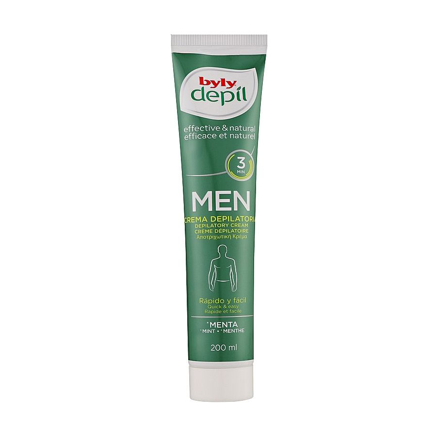 

Чоловічий крем для депіляції Byly Depil Men Depilatory Cream з м'ятою, 200 мл