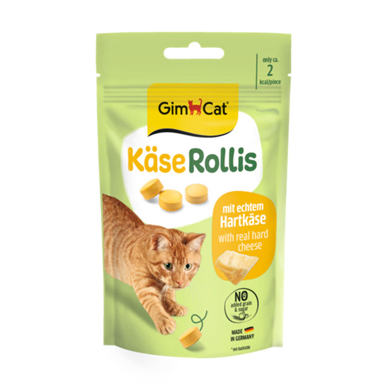 

Вітамінізовані таблетки для котів GimCat Kase Rollis сирні кульки, 425 г