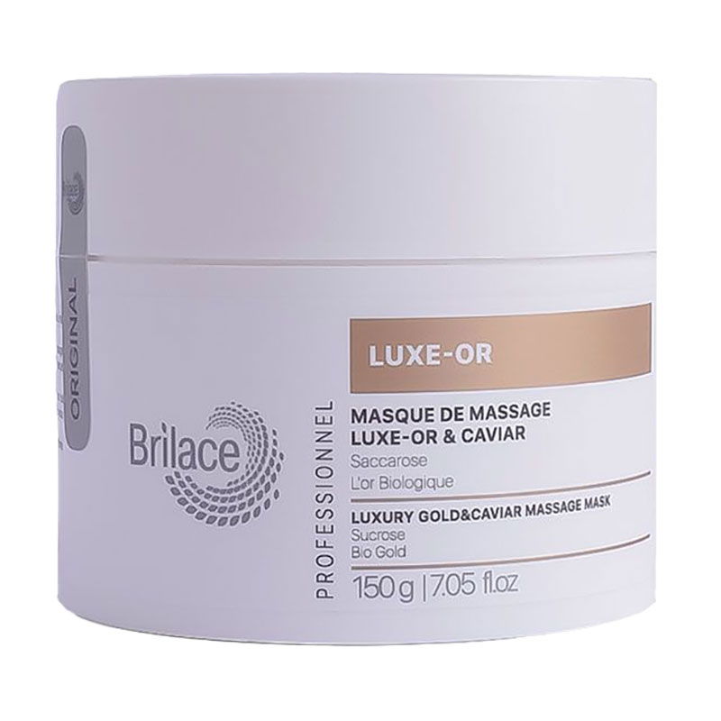 

Масажна маска для обличчя Brilace Luxe-Or Luxury Gold & Caviar Massage Mask з золотом та чорною ікрою, 150 г