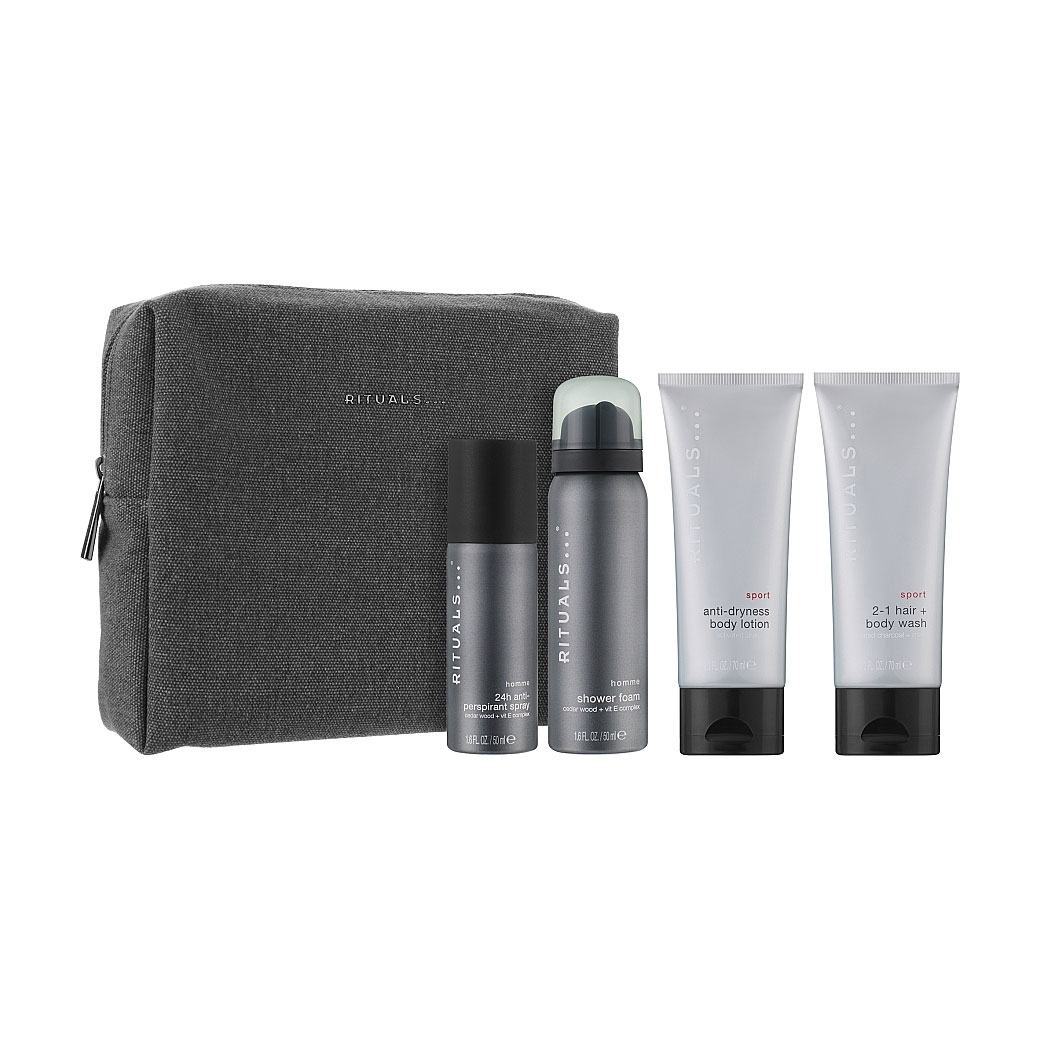 

Набір для чоловіків Rituals Homme Mens Care Set (пінка для душу, 50 мл + дезодорант, 50 мл + гель для душу, 70 мл + лосьйон, 70 мл + косметичка)