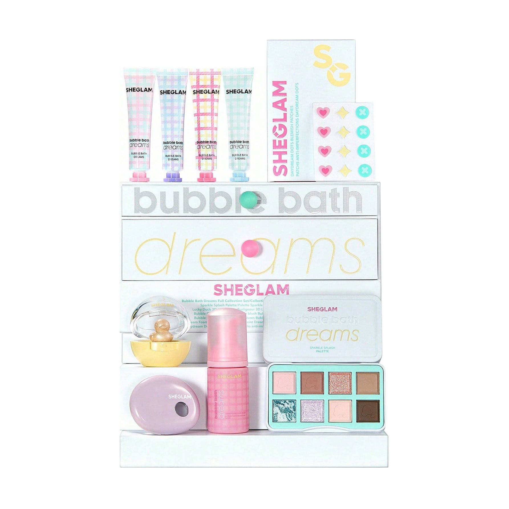

Колекційний набір для макіяжу Sheglam Bubble Bath Dreams Full Collection Set, 9 продуктів