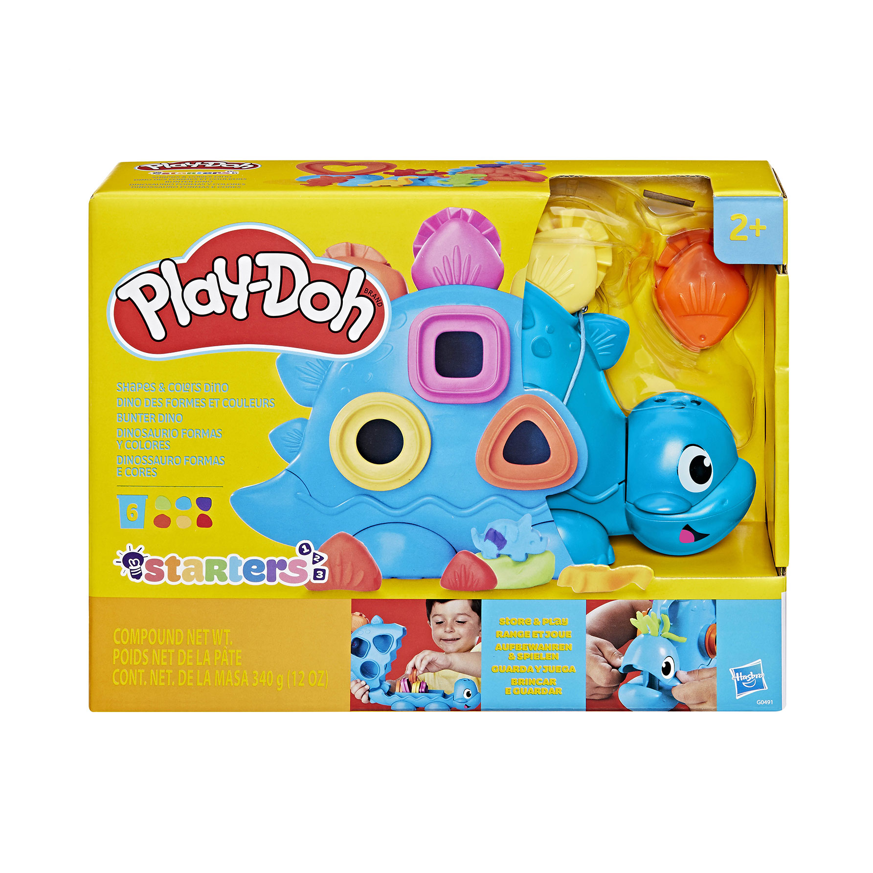 

Набір для ліплення Play-Doh Динозавр, від 3 років, 6 баночок (G0491)
