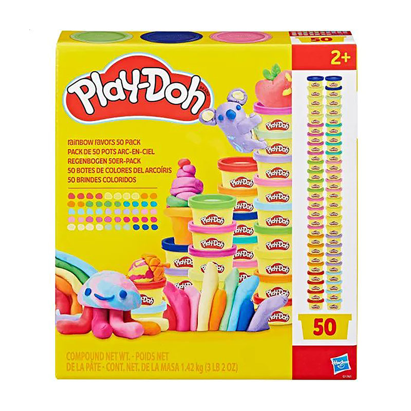 

Набір для ліплення Play-Doh Райдужні сюрпризи, від 2 років, 50 баночок (G1761)