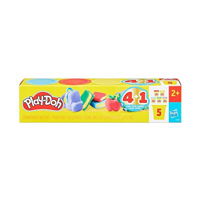 

Набір для ліплення Play-Doh Повернення до школи, від 2 років, 5 баночок (G1860)