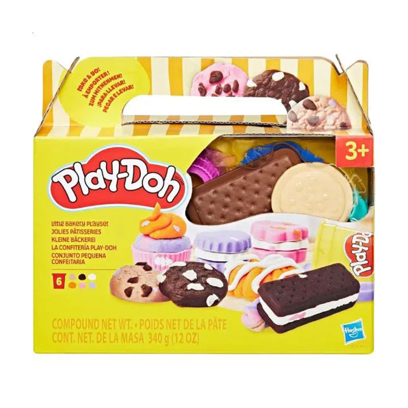 

Набір для ліплення Play-Doh Little Bakery Кулінарні формочки, від 3 років, 6 баночок (G1609/G1615)