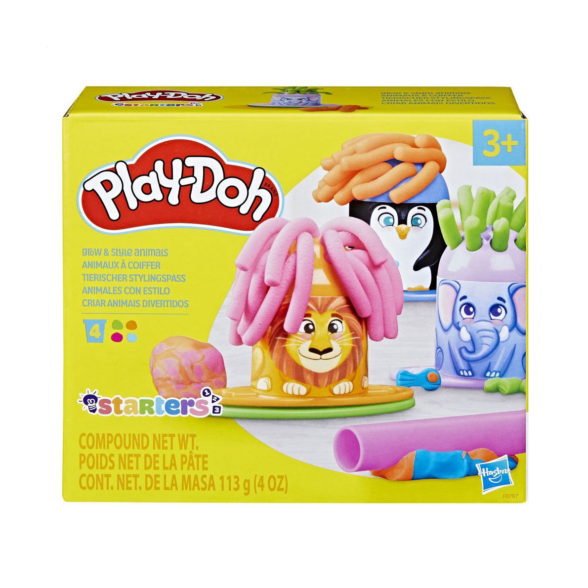 

Набір для ліплення Play-Doh Рости та Стиль, від 3 років, 4 баночки (F8787)