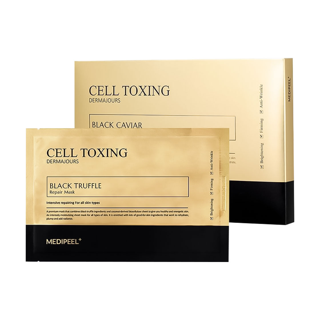 

Набір масок для обличчя Medi-Peel Cell Toxing Dermajours Black Truffle Repair Mask, 5*30 мл