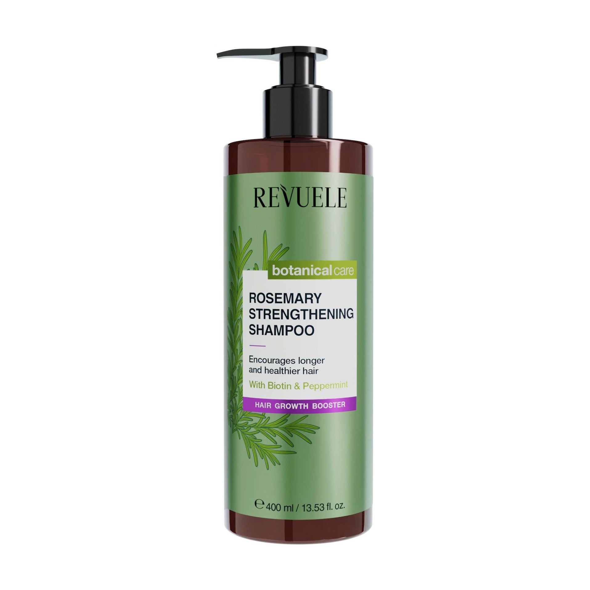 

Зміцнювальний шампунь для волосся Revuele Botanical Care Rosemary Strengthening Shampoo з розмарином, 400 мл