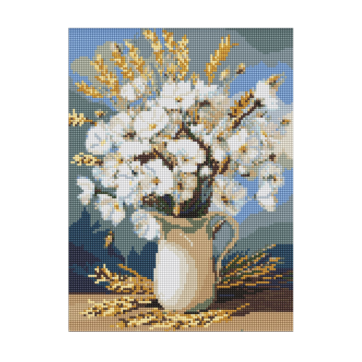 

Алмазна мозаїка Ideyka Білі маки і пшениця, 30*40 см (AMO20053)