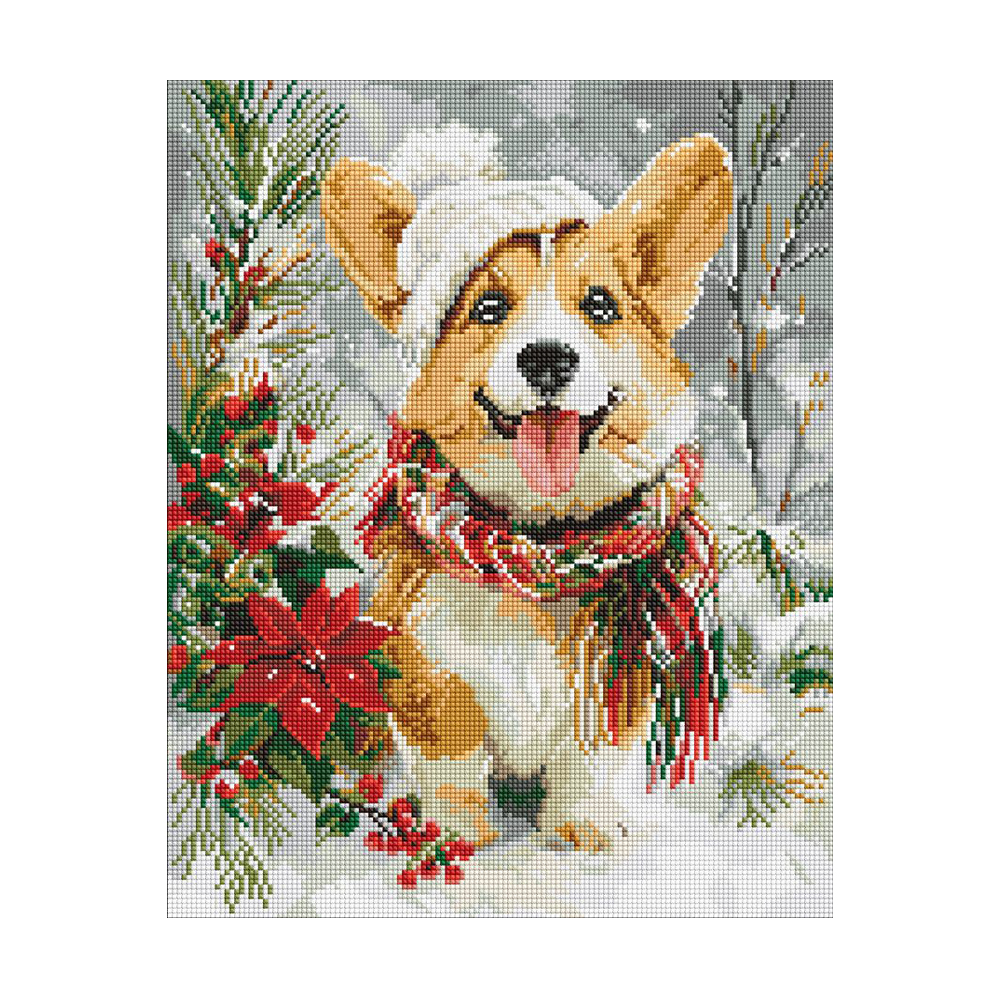 

Алмазна мозаїка Ideyka Щасливий песик, 40*50 см (AMO20014)