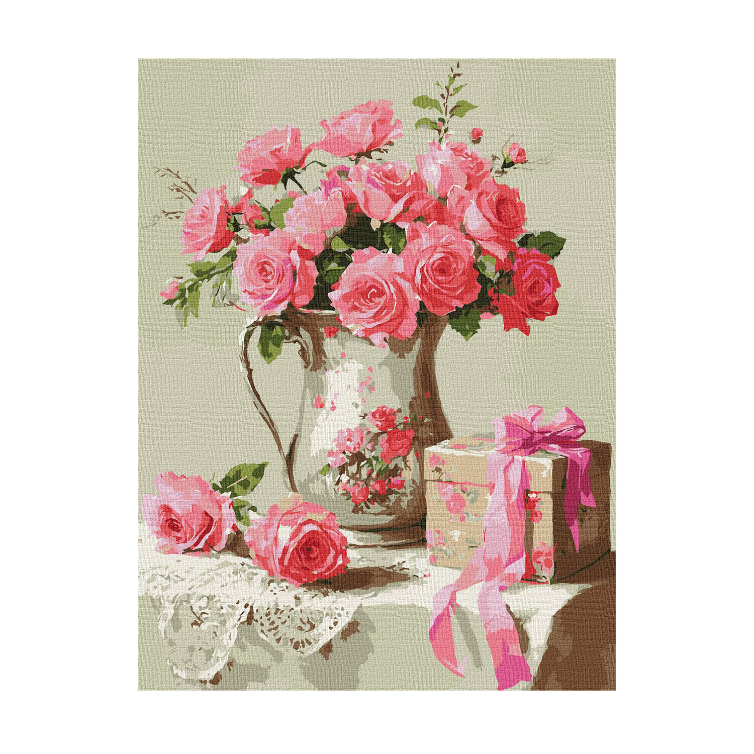 

Картина за номерами Ideyka Рожевий подарунок, 30*40 см (KHO3318)